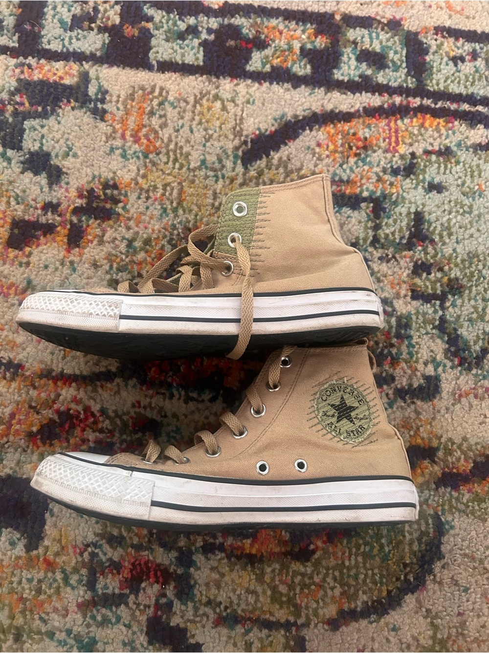 Converse High-Top Canvas Sneakers - size 8